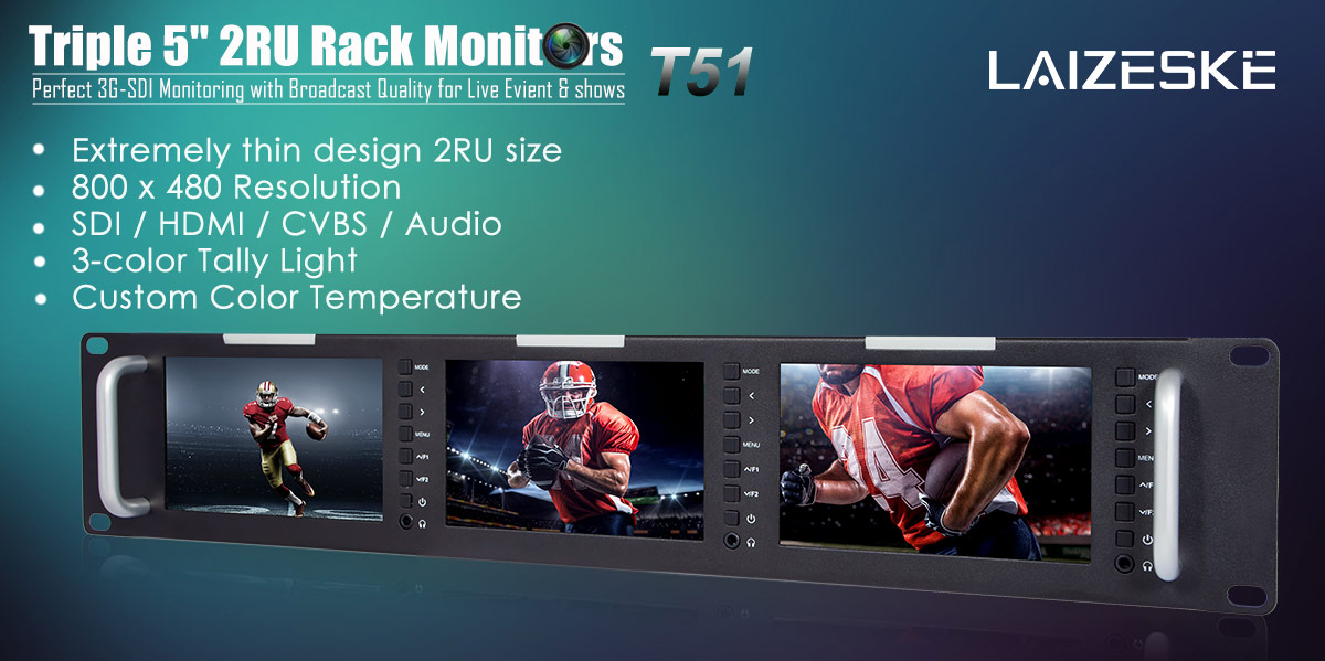5 inch Rack Mount monitor